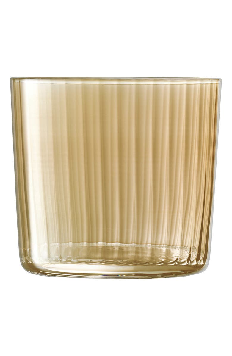 LSA Gems Set of 4 Tumblers, Alternate, color, Amber/Orange