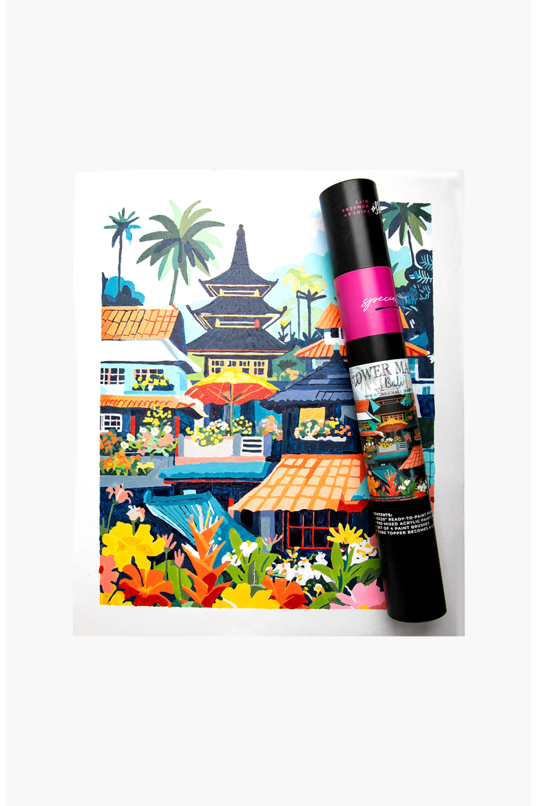 Bali Flower Market Paint by Numbers Kit, Main, color, Multicolor