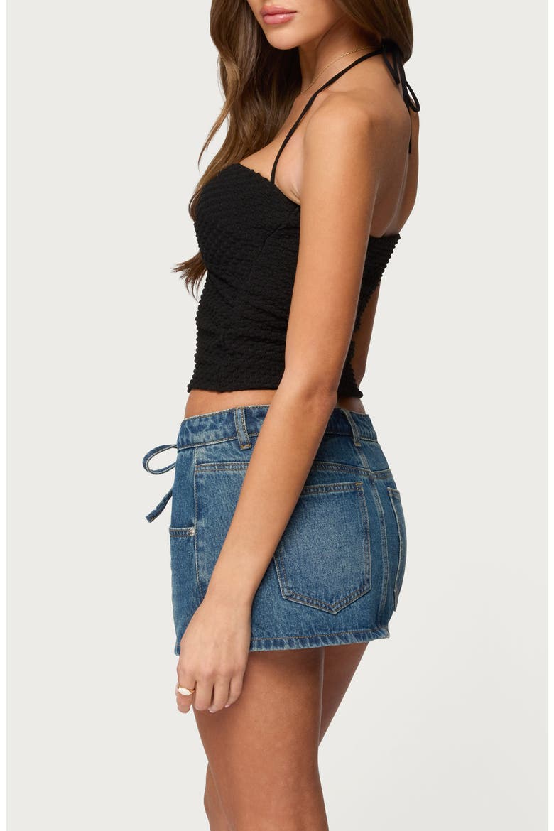 Zoee Halter Top, Alternate, color, BLACK