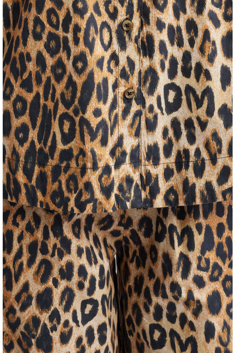 Felice Leopard Print Pajamas, Alternate, color, LEOPARD