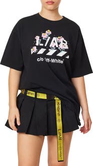 LAB C.O. OFF WHITE Floral Graphic Tee