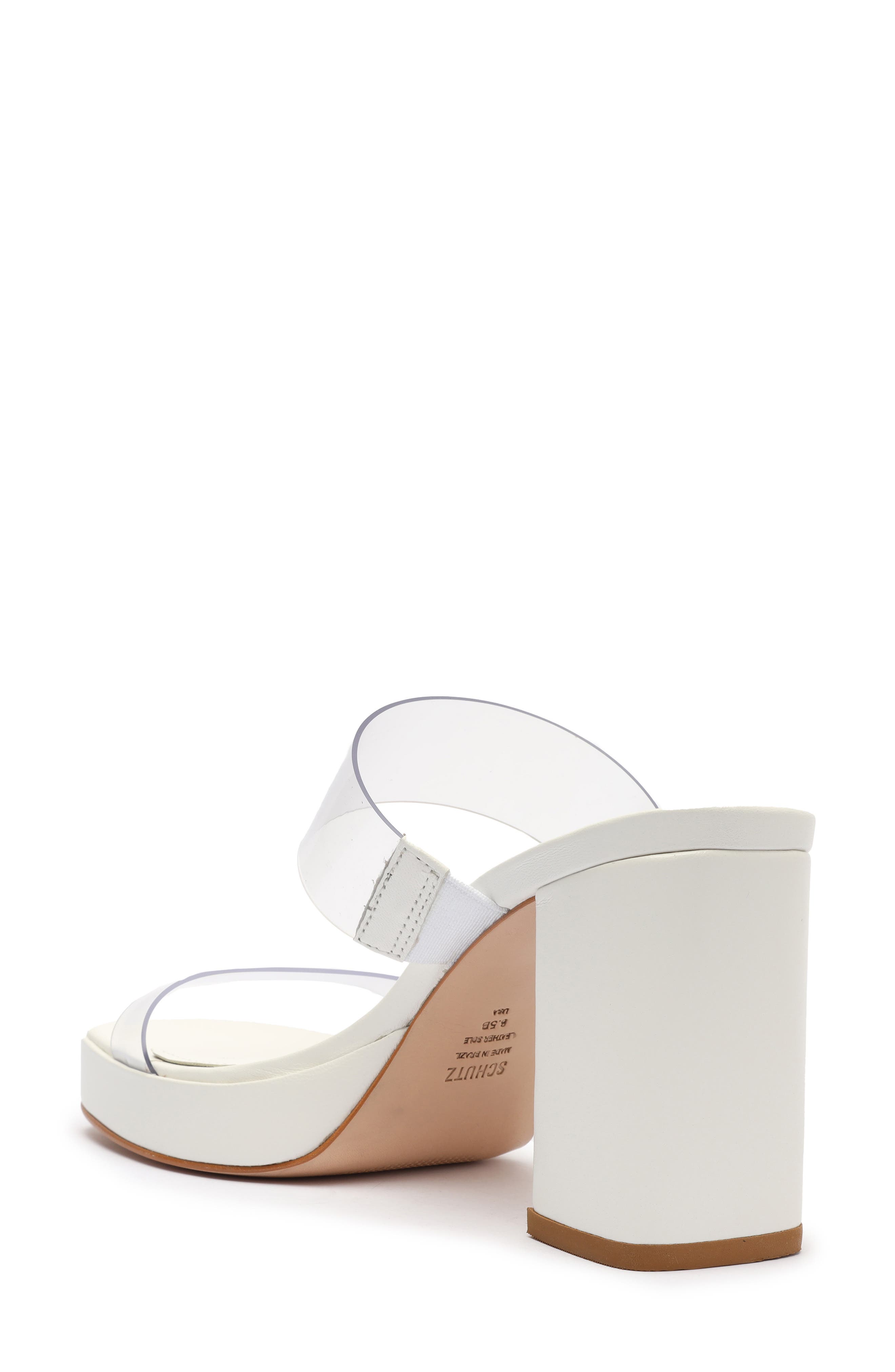 Ariella Platform Sandal, Alternate, color, TRANSPARENTE/WHITE