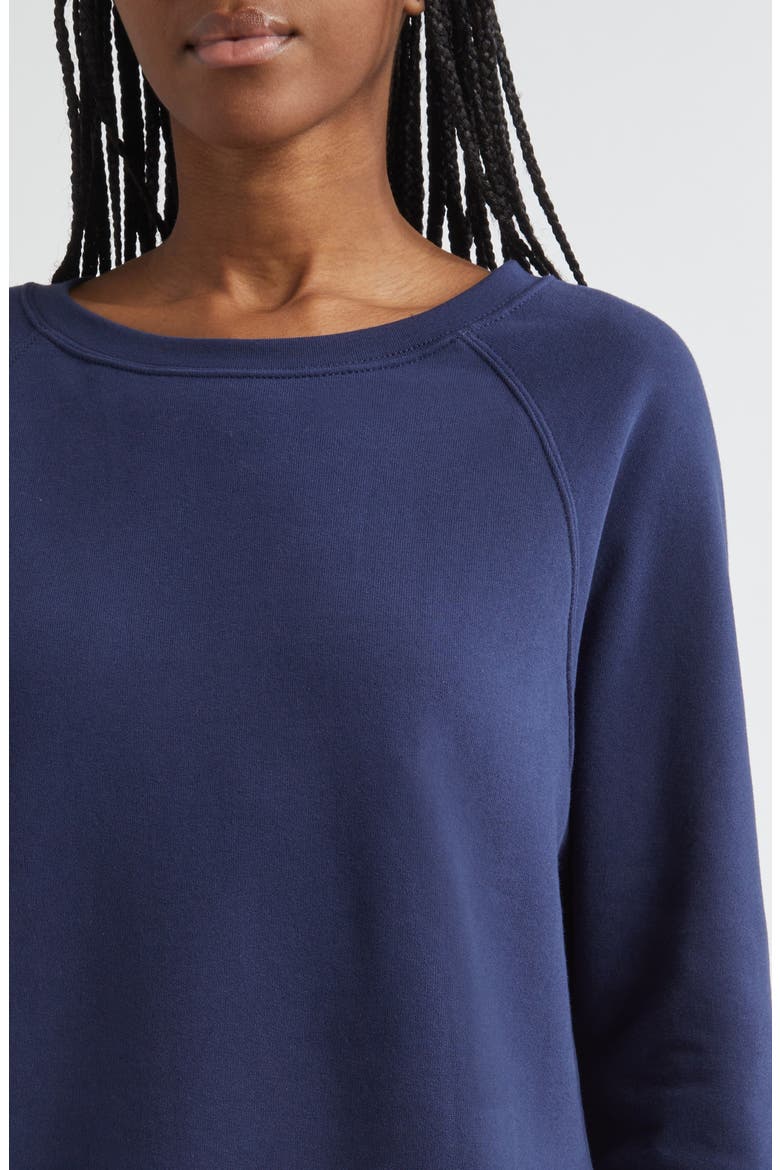 Marina Del Mar Cotton Sweatshirt, Alternate, color, COASTLINE