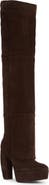 Naked Wolfe Dallas Leather Over the Knee Platform Boot