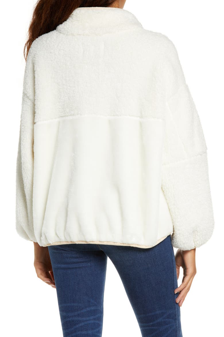 Marlene Faux Fur Jacket, Alternate, color, CREAM