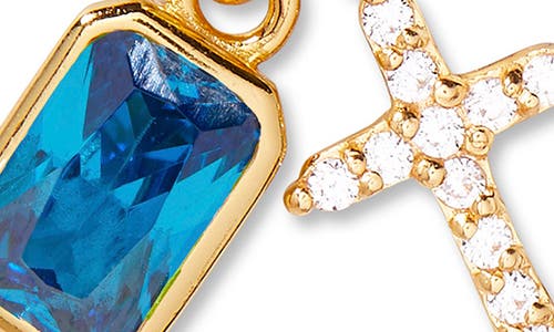 Brook & York Brook And York Josephine Cross & Birthday Pendant Necklace In Gold December