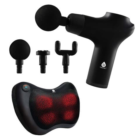 Ultimate Massage Therapy Bundle 3-Speed Gun & Shiatsu Massager