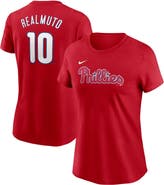 Nike Women's Nike J.T. Realmuto Red Philadelphia Phillies Fuse Name & Number T-Shirt