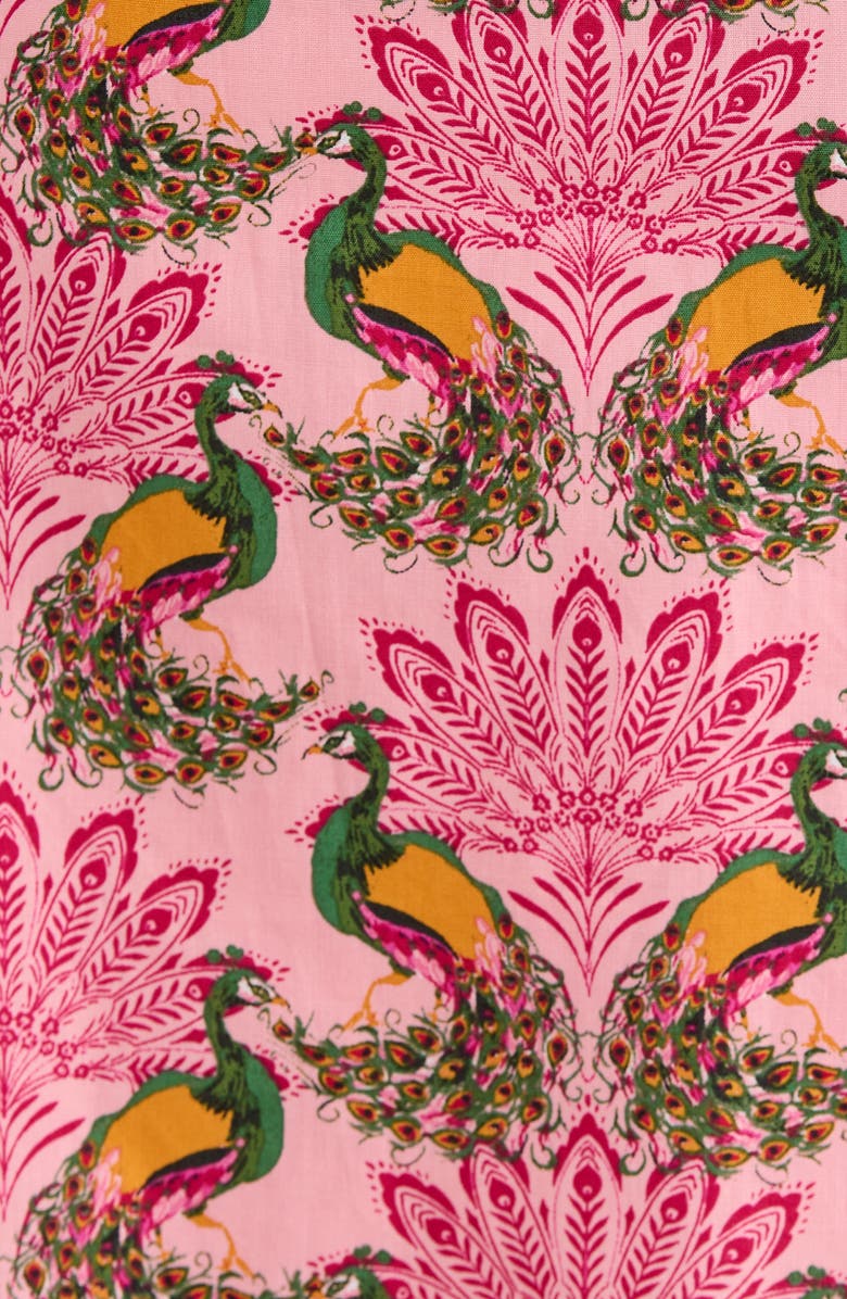 SUGARLIPS Kenda Peacock Shift Minidress, Alternate, color, Pink-Green