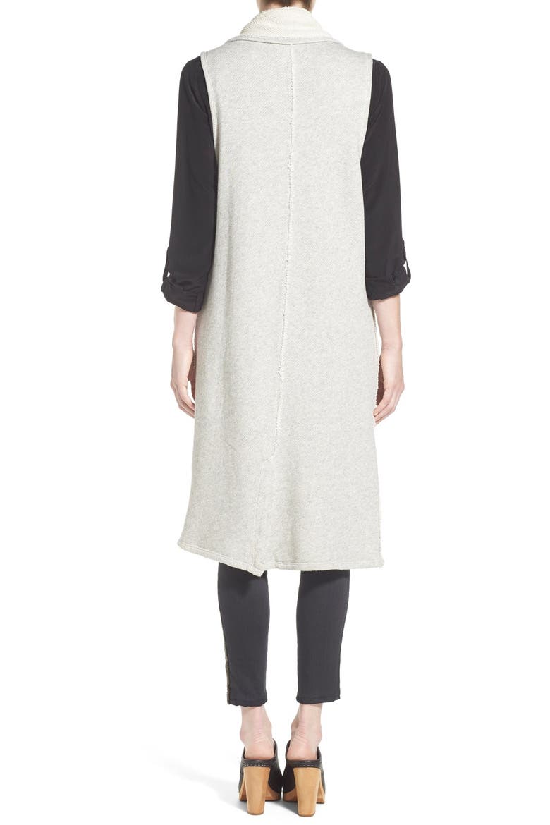 'Agenda' Cotton Vest, Alternate, color, HEATHER GREY