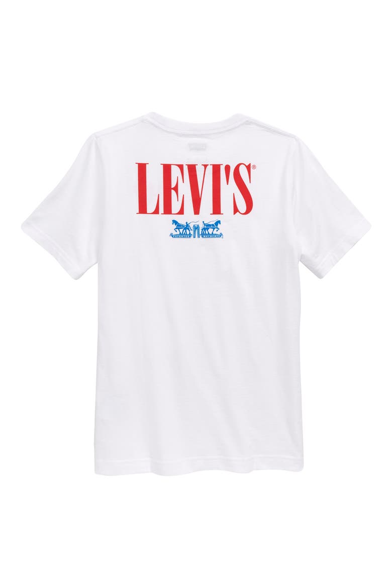Levi's® 502™ Two Horse Logo Graphic Tee, Alternate, color, WHITE