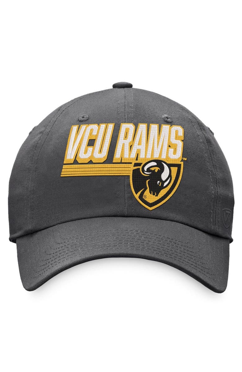 TOP OF THE WORLD Men's Top of the World Charcoal VCU Rams Slice Adjustable Hat, Alternate, color, 