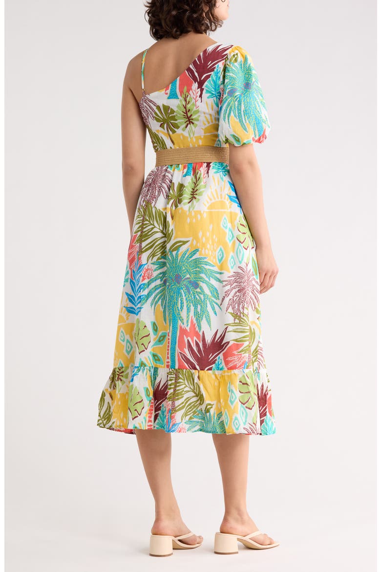 Pieces of Paradise Rhiannon Puff Sleeve Cotton Maxi Dress, Alternate, color, MULTI COLOR