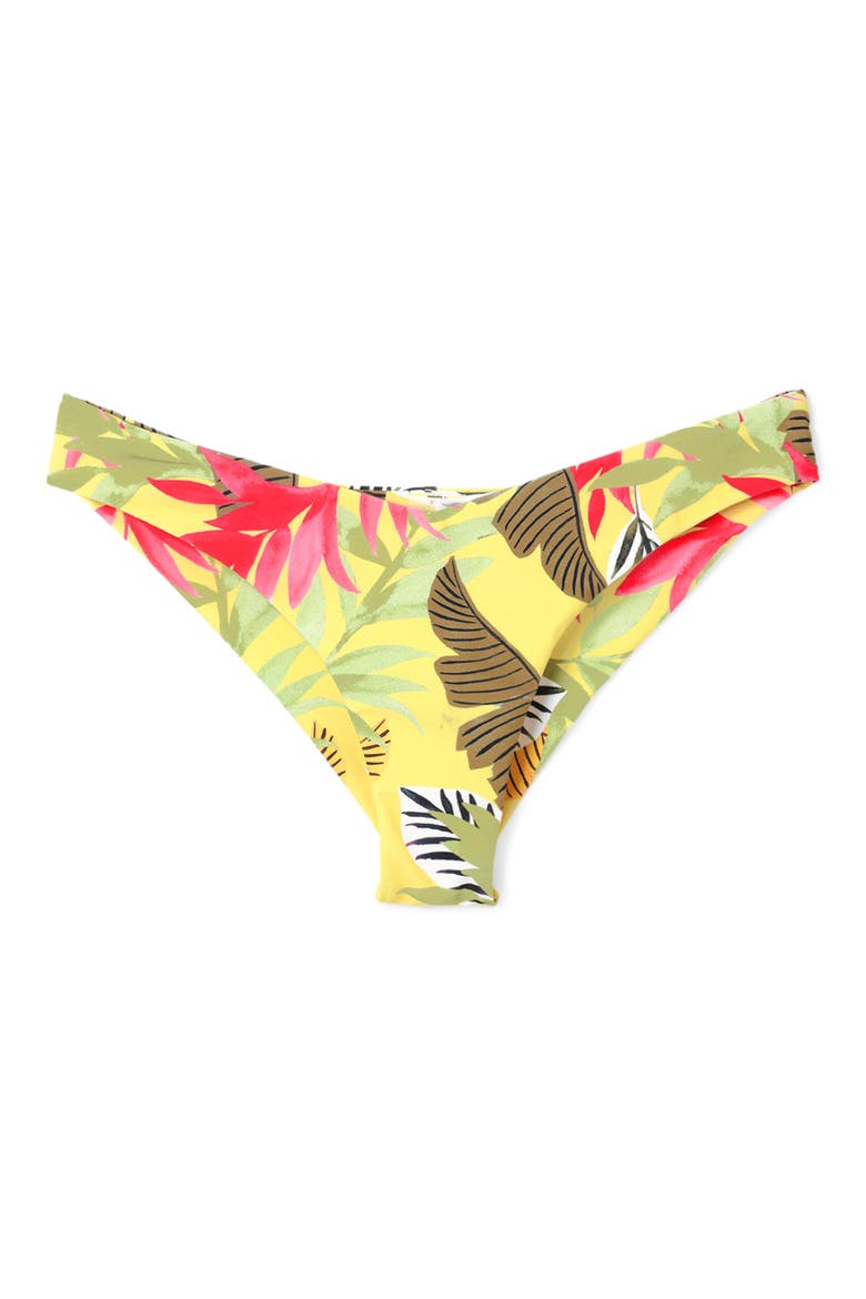 Palms Bikini Bottoms, Alternate, color, YELLOW