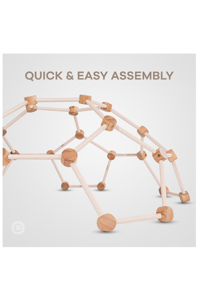 Wooden Climber for Kids, Alternate, color, Blush