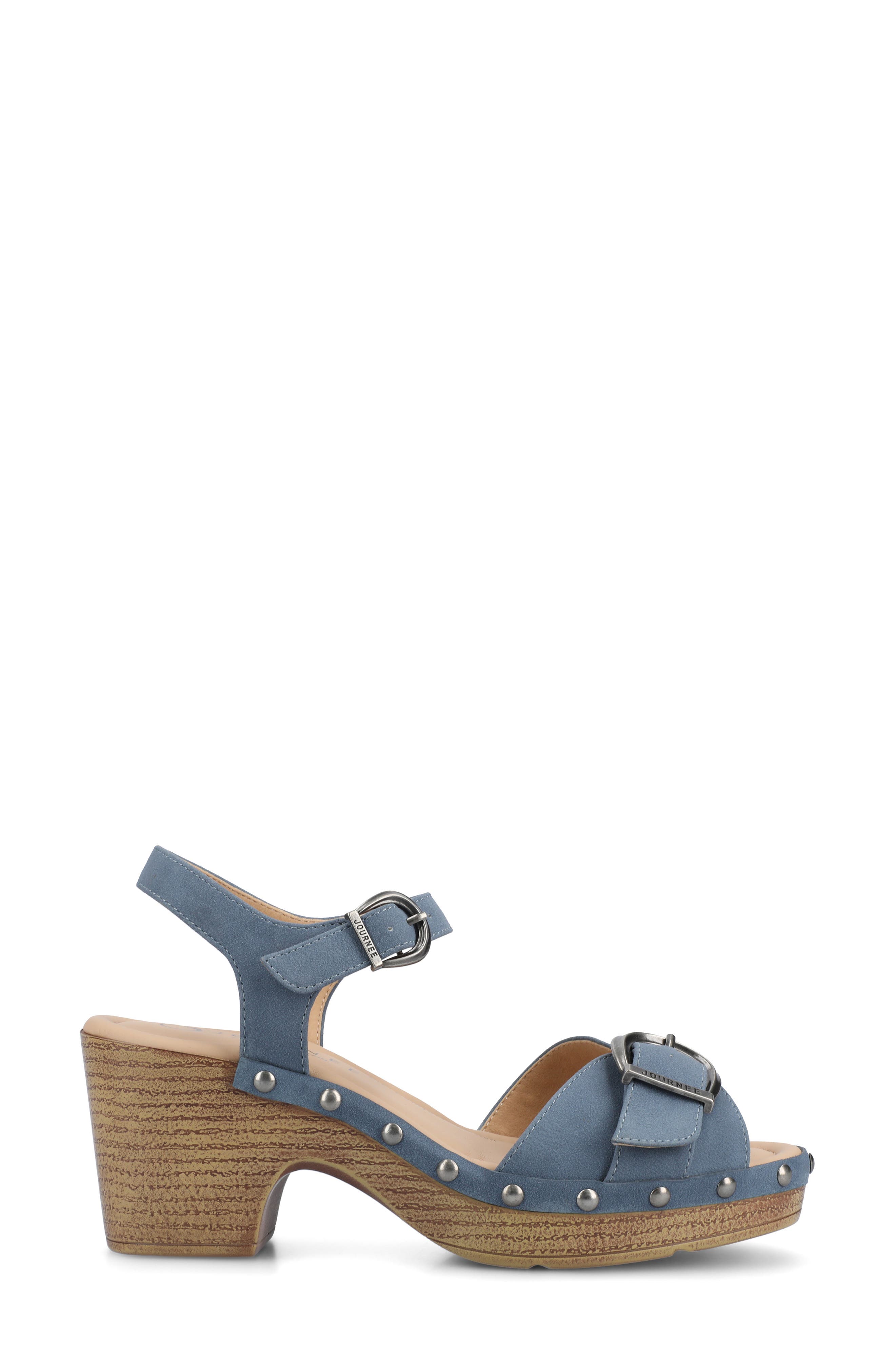 Sisilia Ankle Strap Platform Sandal, Alternate, color, BLUE