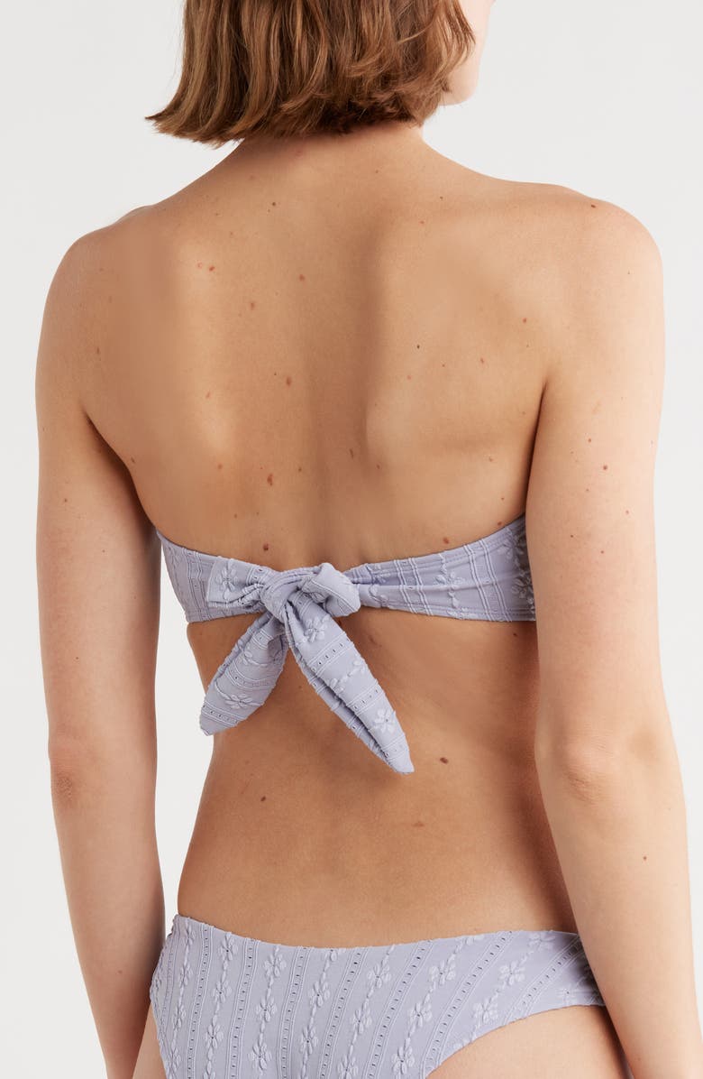 LSPACE Jasper Bandeau Bikini Top, Alternate, color, Ice