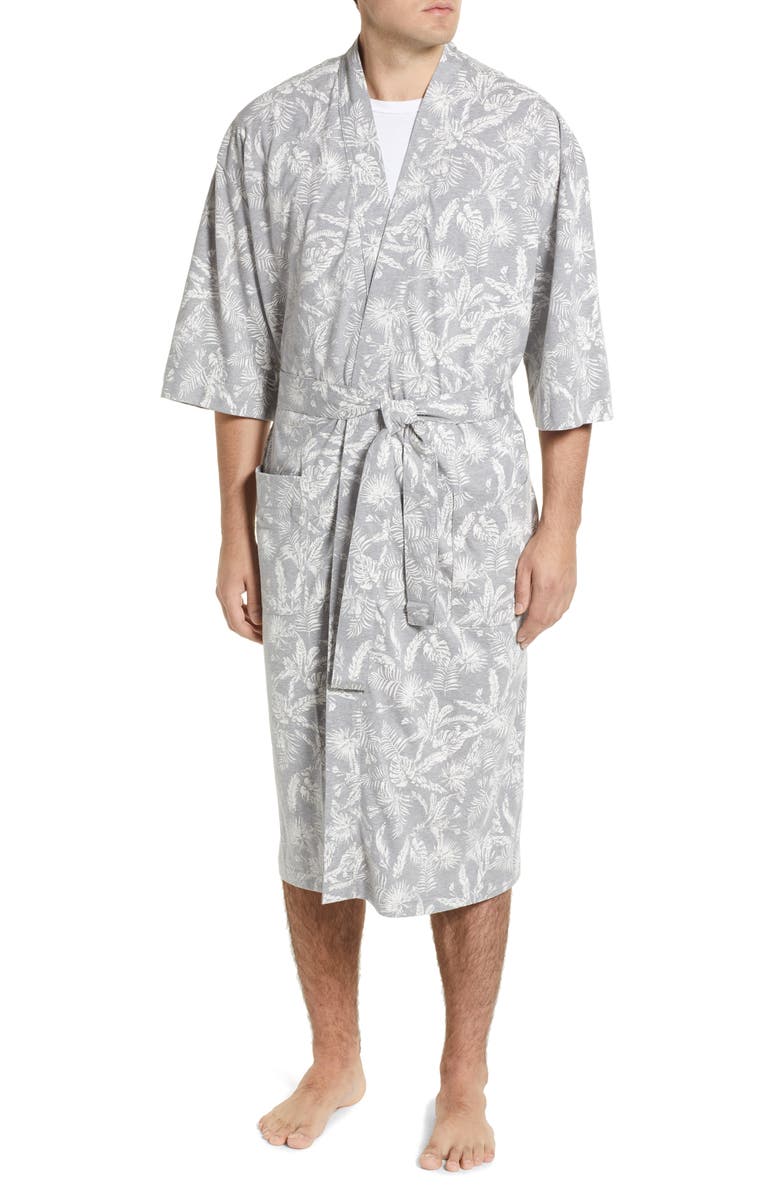 Majestic International Men's Palm Print Robe, Main, color,
