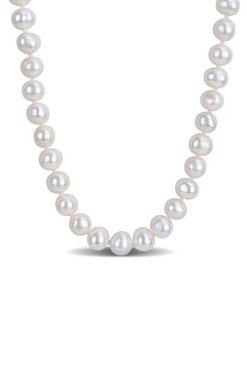 Delmar 8-9mm Cultured Freshwater Pearl Necklace In White