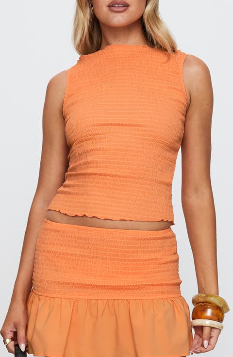 Rosamarie Smocked Tank