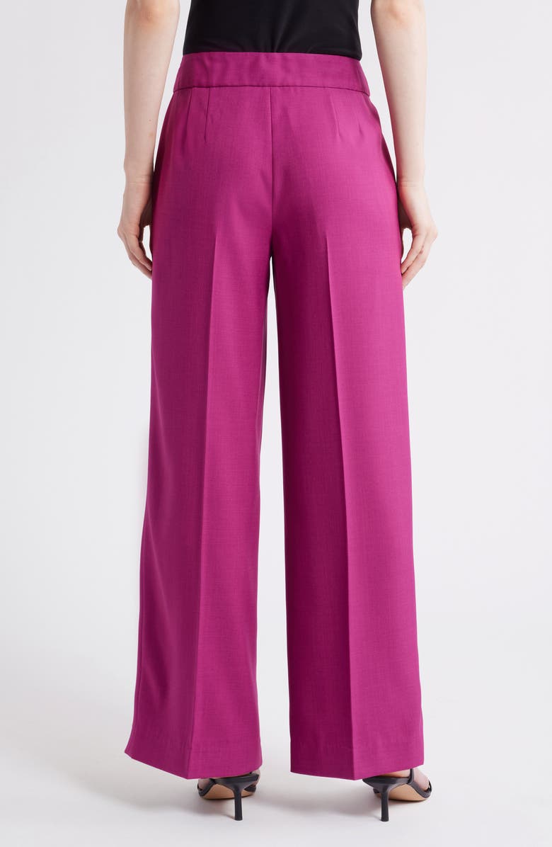 Tahari ASL Wide Leg Pants, Alternate, color, Wild Berry