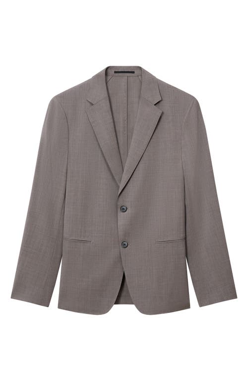 Theory Clinton Travel Motion Wool Blend Blazer In Walnut Melange