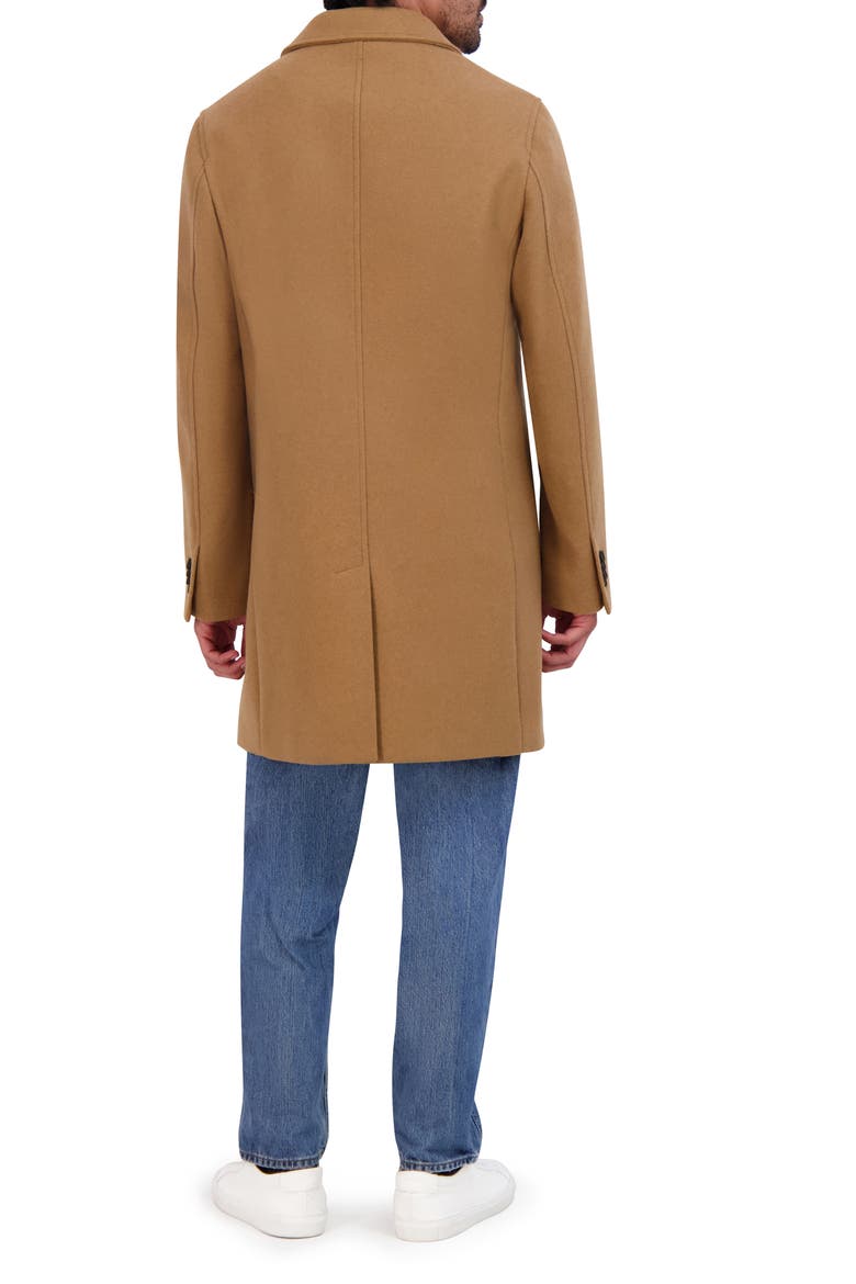 Regular Fit Stretch Wool Coat, Alternate, color, CAMEL