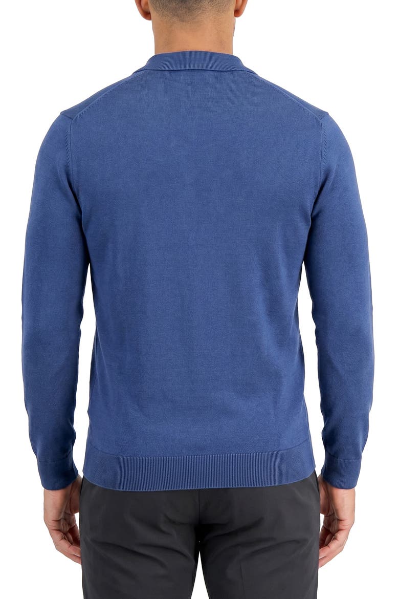 Polo Sweater, Alternate, color, BLUE