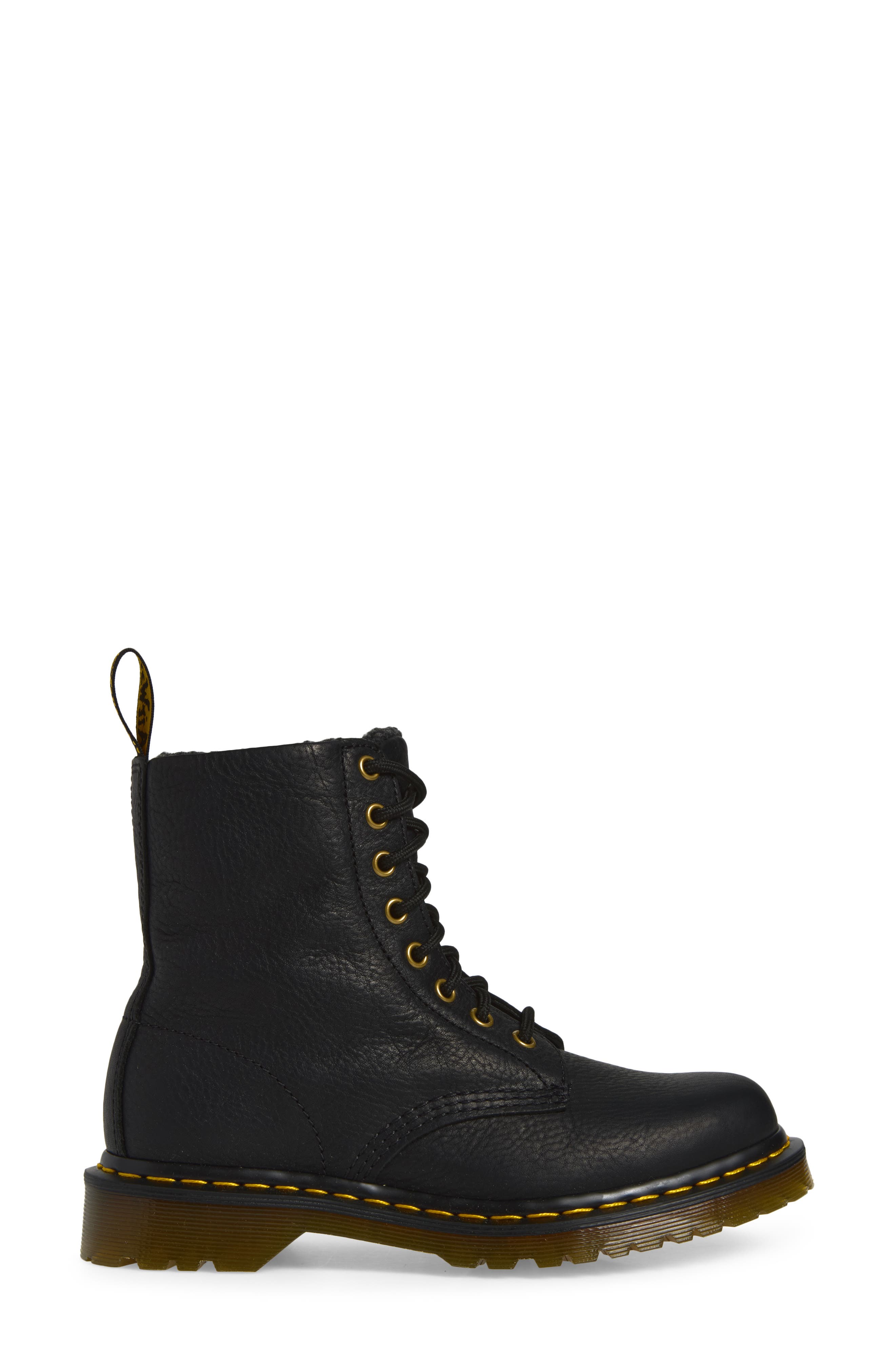 1460 Pascal Grizzly Boot, Alternate, color, BLACK