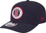New Era Men's New Era Navy Boston Red Sox Circle Patch 9SEVENTY Stretch-Snap Hat