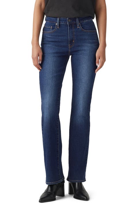 725™ High Waist Bootcut Jeans (Eternal Indigo Dark)