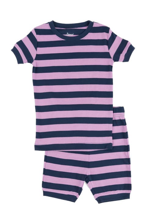Kids Short Sleeve Cotton Striped Matching Family Pajamas (Toddler, Little Kid & Big Kid)