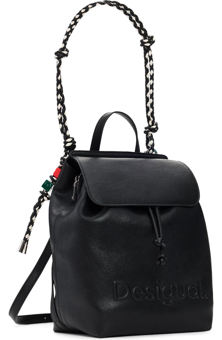 Desigual Mini Logo Embossed Convertible Backpack, Alternate, color,