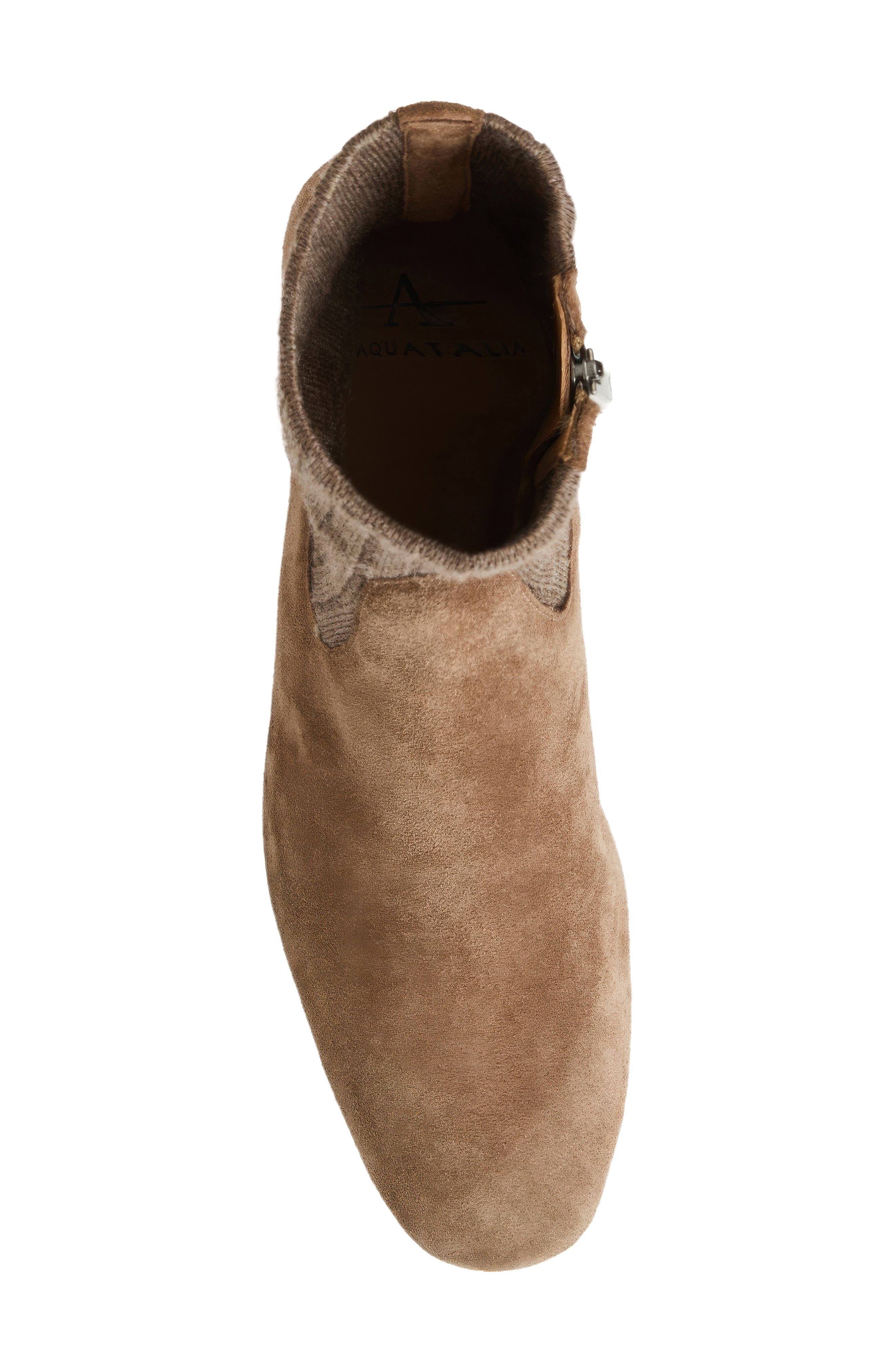 Ulyssa Cozy Bootie, Alternate, color, AMARETTO SUEDE/ KNIT