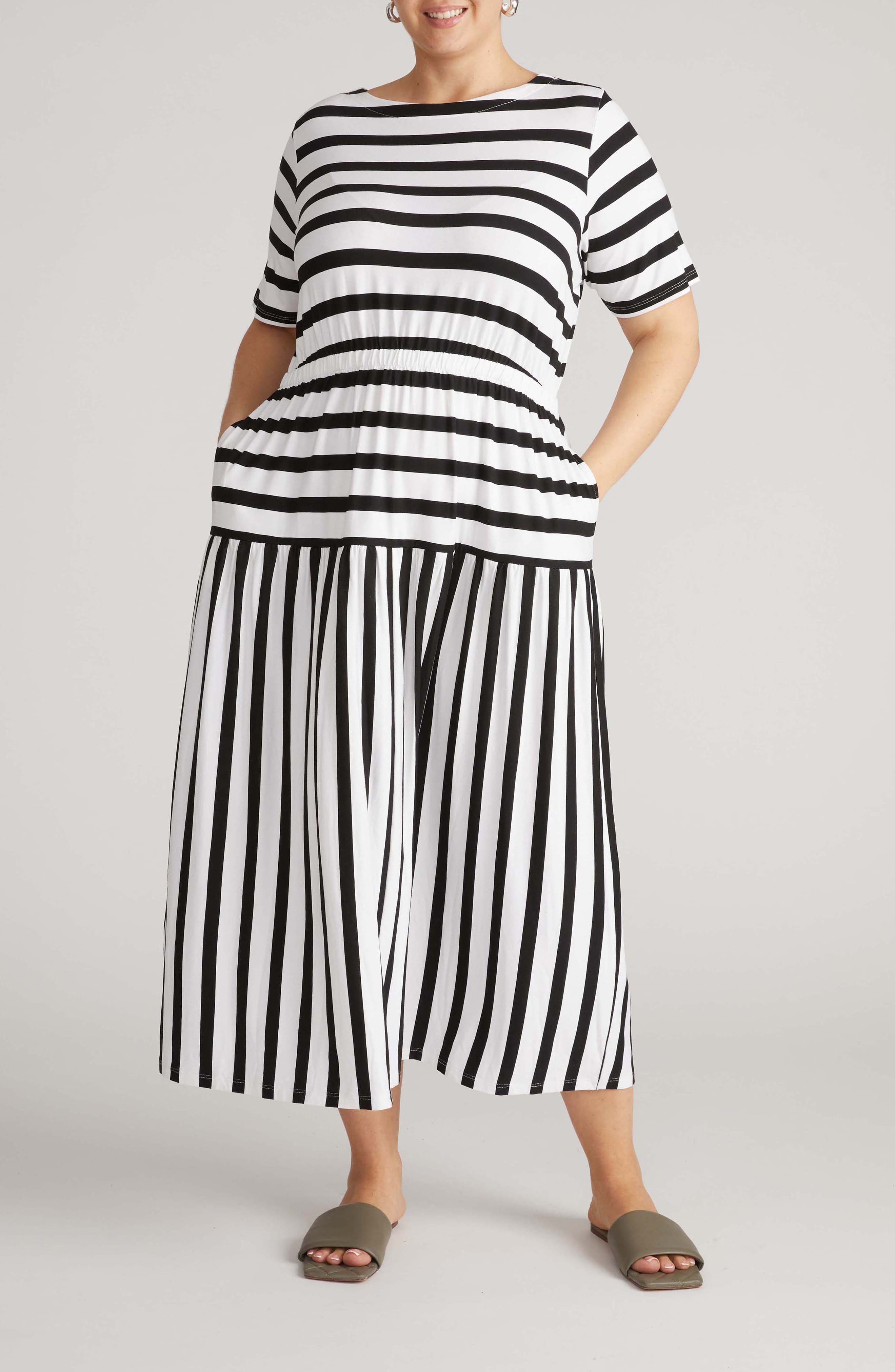 BLACK/ WHITE STRIPE