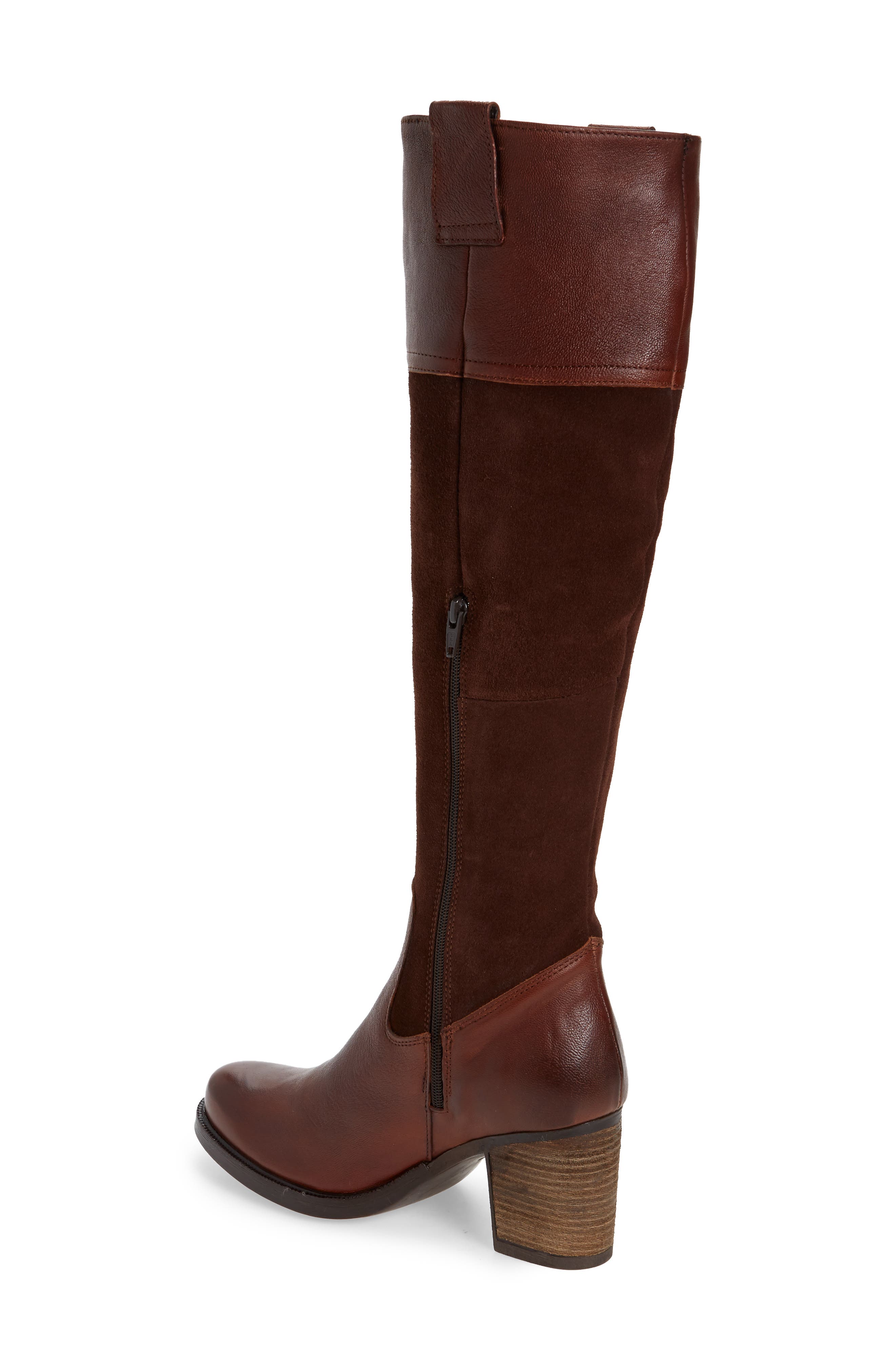 Billing Suede Over the Knee Boot, Alternate, color, LUGGAGE SUEDE