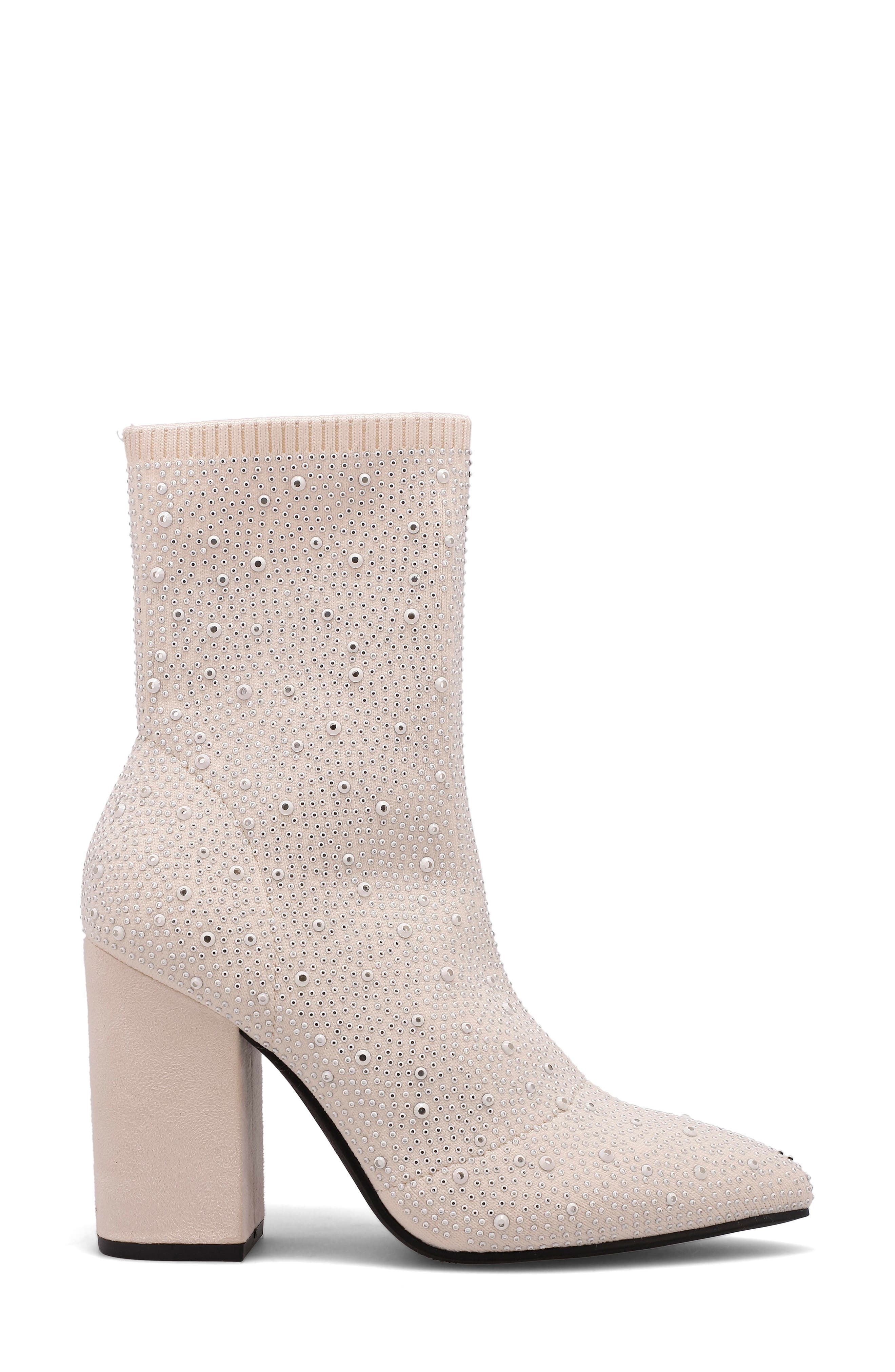 MIA Magdalena Pointed Toe Bootie, Alternate, color, Off White