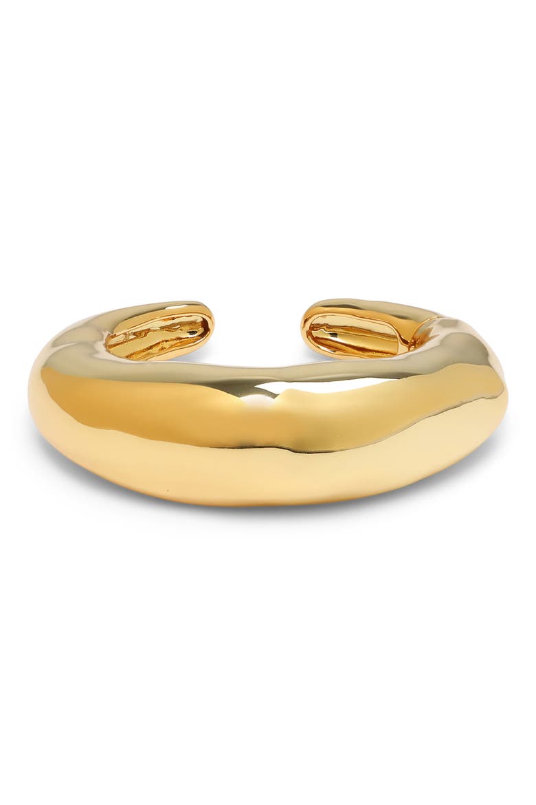 Molten Hinge Cuff Bracelet, Main, color, GOLD