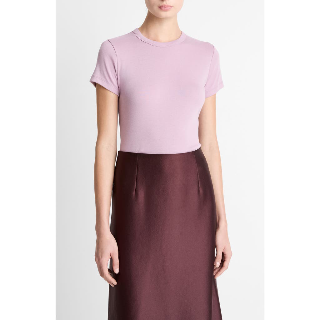 Vince Shrunken '90s T-shirt In Purple