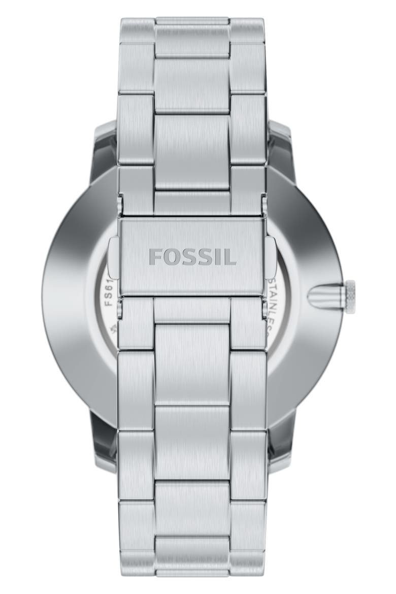 Minimalist Bracelet Watch, 44mm, Alternate, color, SILVER