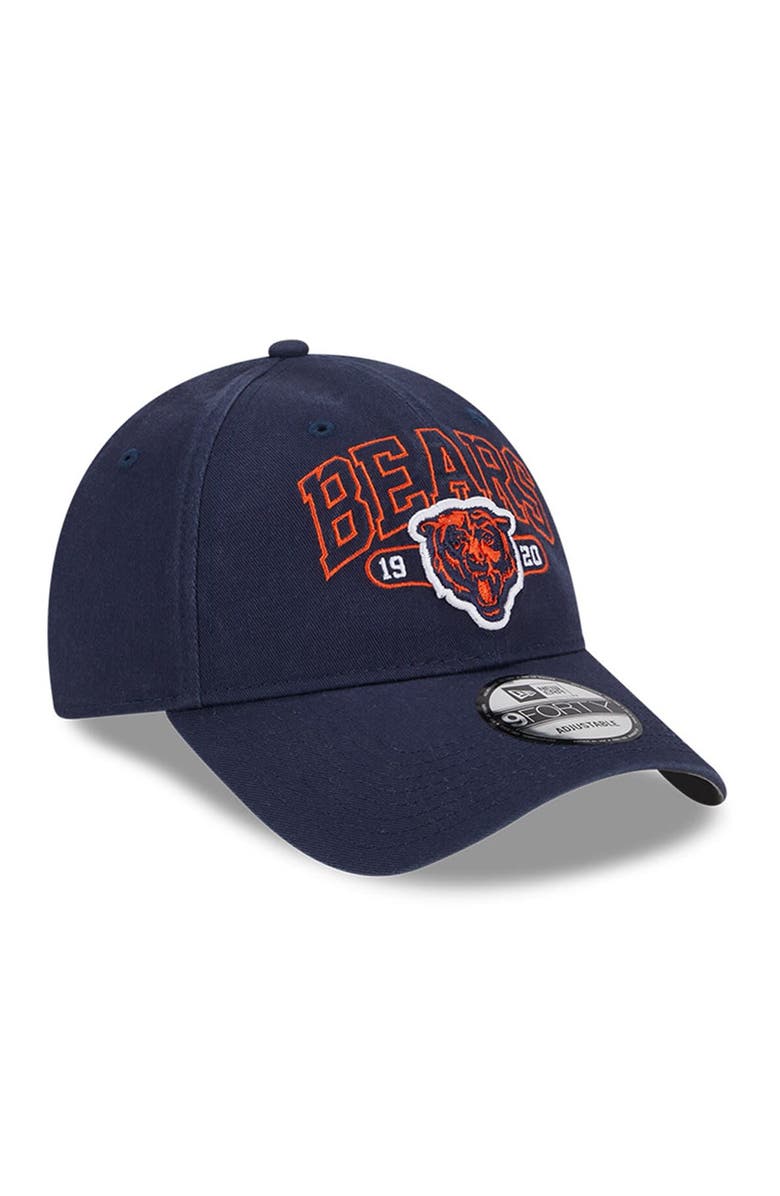 New Era Men's New Era Navy Chicago Bears Outline 9FORTY Snapback Hat, Alternate, color, 
