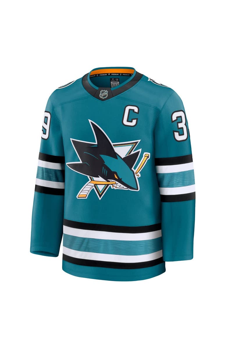FANATICS Men's Fanatics Logan Couture Teal San Jose Sharks Home Premium Jersey, Alternate, color, 