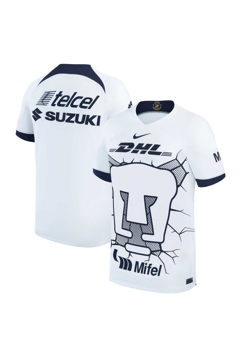 Youth Nike White Pumas 2023/24 Home Stadium Replica Jersey, Main, color, White