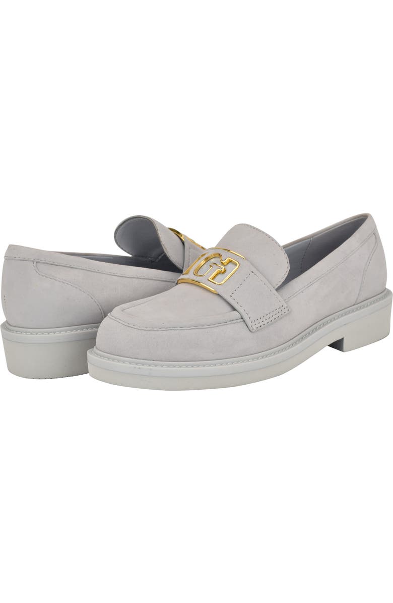 GUESS Shuttle Loafer, Alternate, color, Light Grey