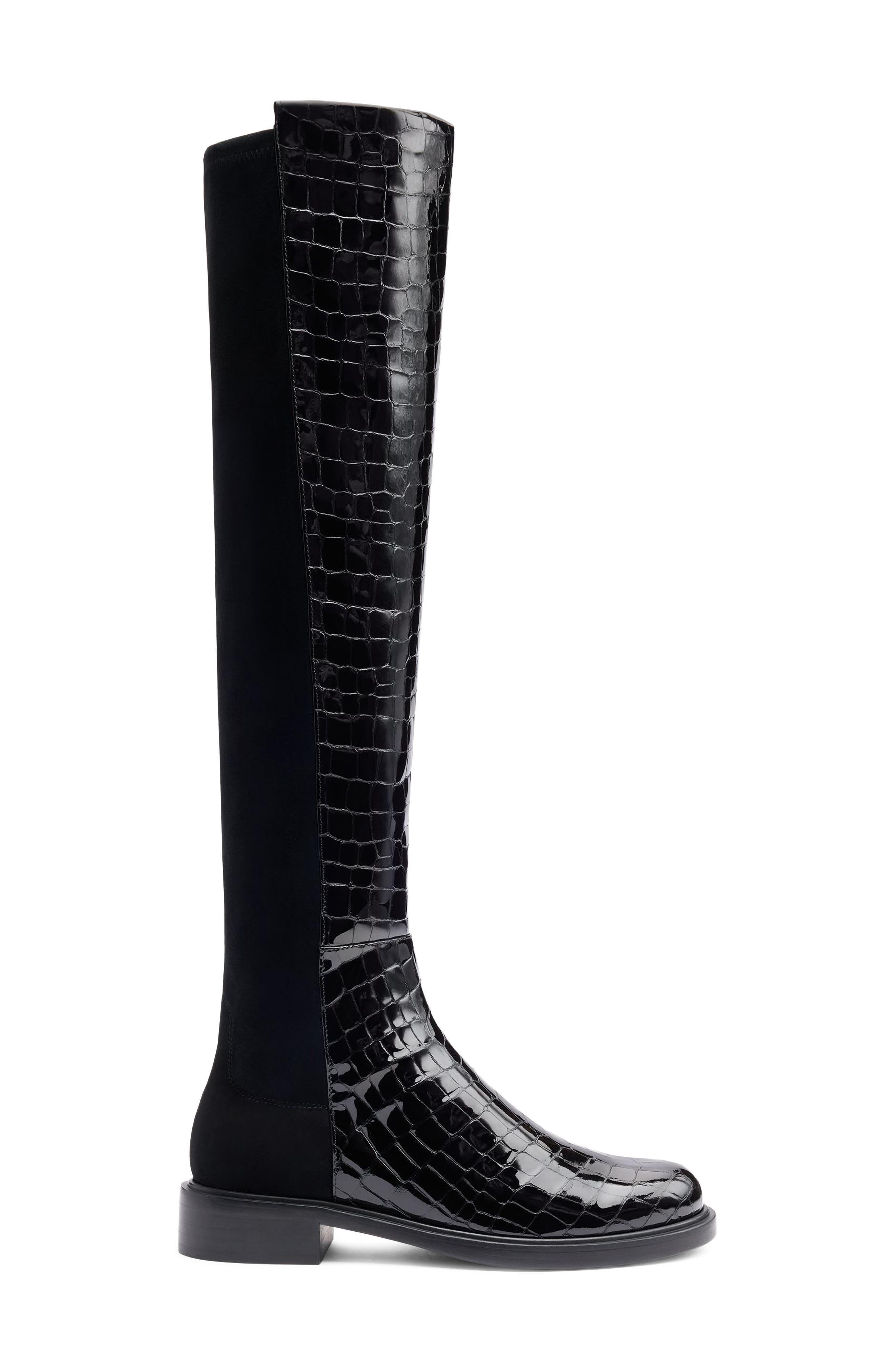 5050 Gisele Over the Knee Boot, Alternate, color, BLACK/ BLACK