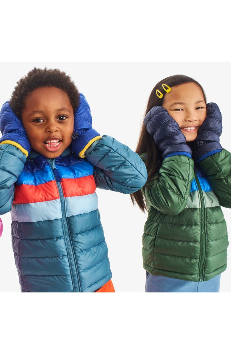 Primary Kids Lightweight Puffer Mittens, Alternate, color,