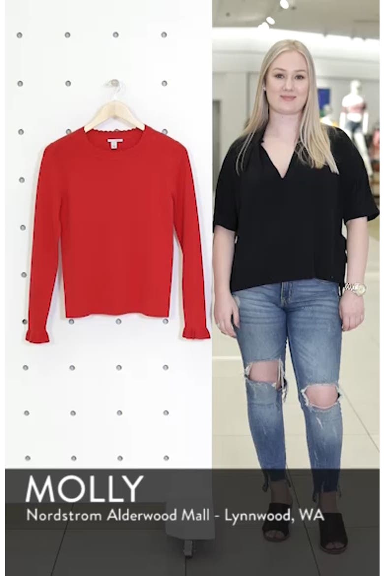 Scallop Trim Sweater video