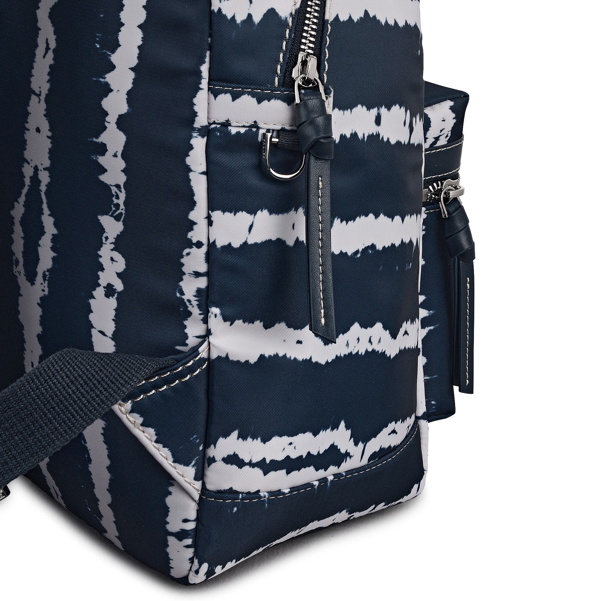 Radley Halley Row - Tie Dye Stripe Medium Ziptop Backpack, Alternate, color, Naval