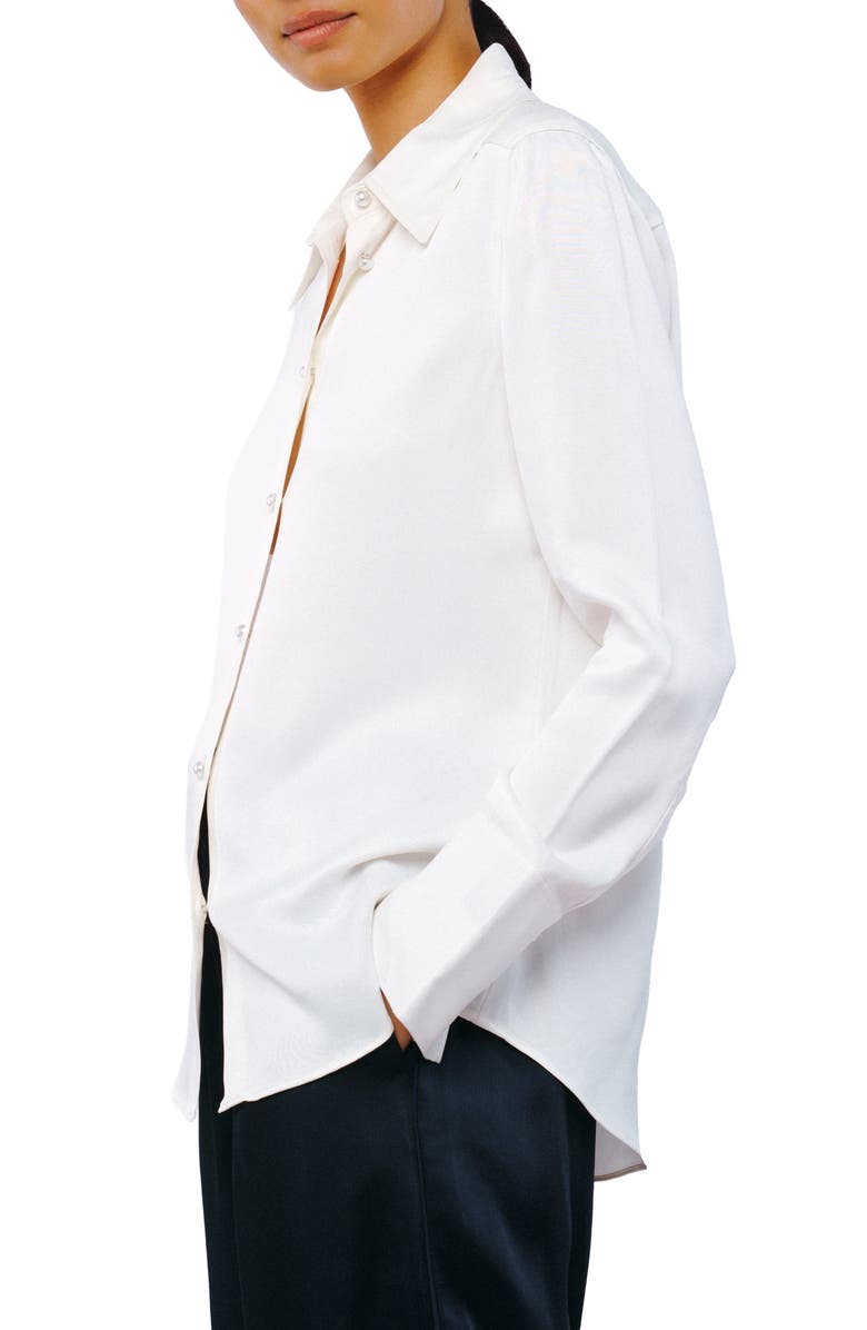 CIEBON Jacque Button-Up Shirt, Alternate, color, White