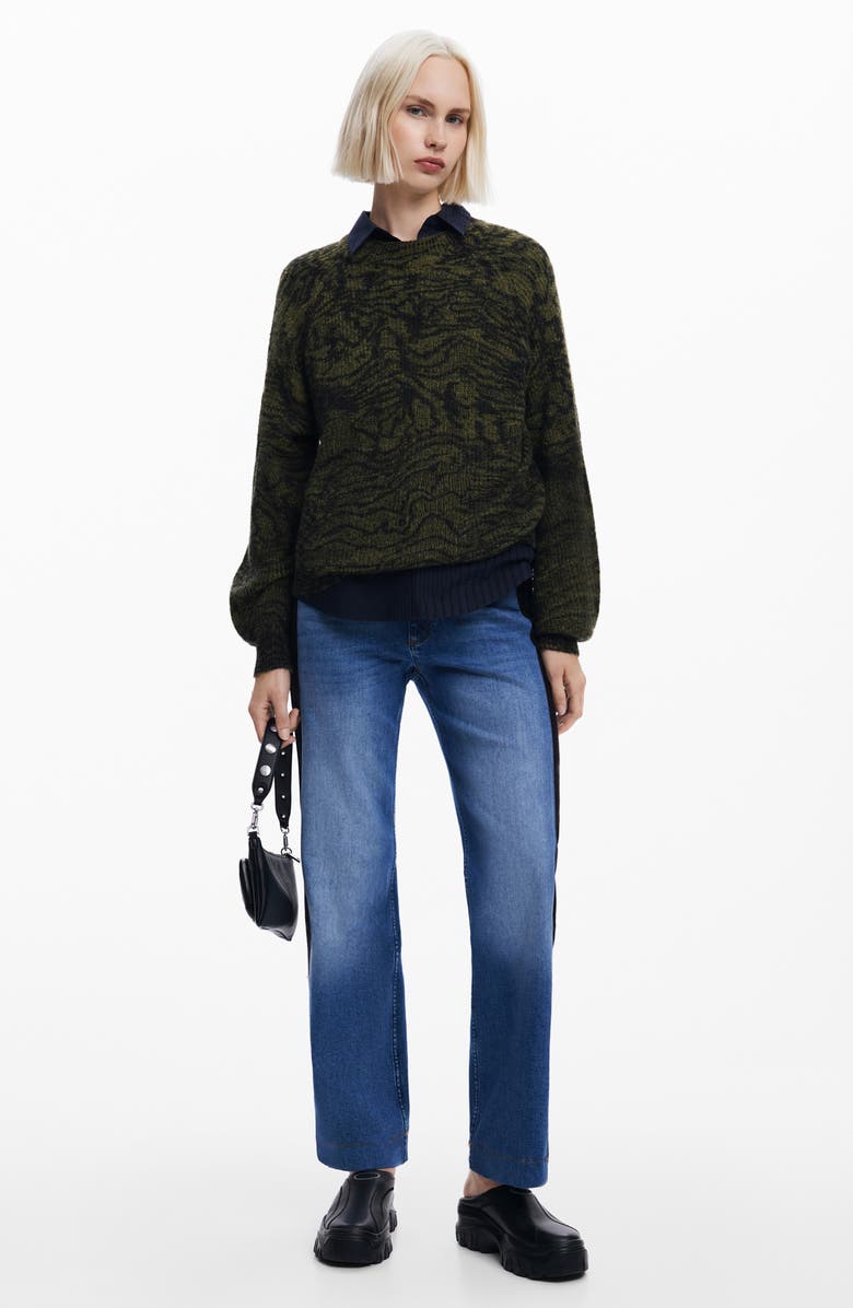 Desigual Brampton Crewneck Sweater, Alternate, color, 